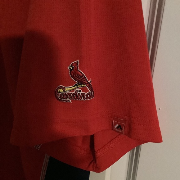 St Louis Cardinals MLB Warmup Jersey Mens Large - Picture 4 of 9